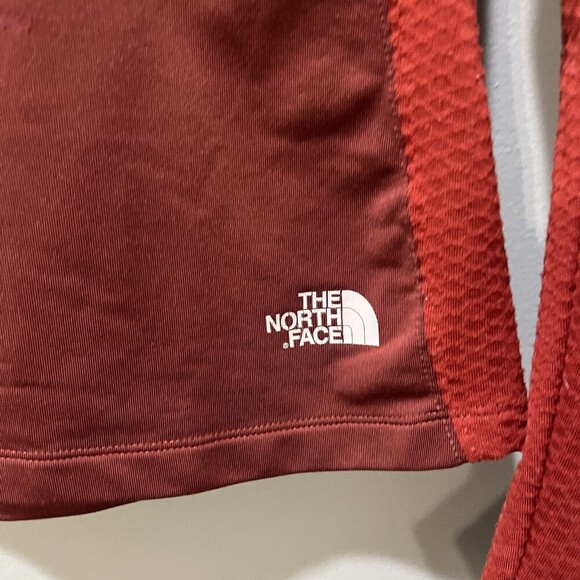 The North Face Womens Medium Red 1/4 Zip Flight Series Lightweight Fleece Jacket - Picture 3 of 15